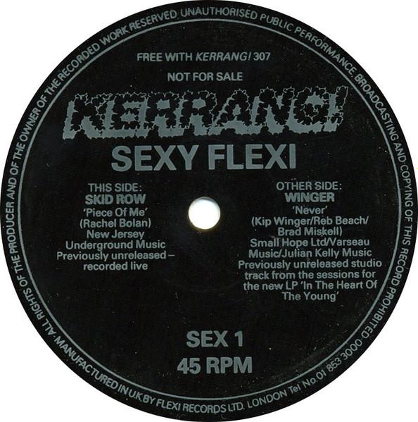 

7-дюймовая пластинка SKID ROW WINGER Piece Of Me Never SEX1 Kerrang 1990 Великобритания Рок Б/у