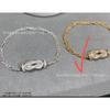High-quality Horseshoe Buckle 8-character Smooth Half-diamond Full Diamond Bracelet for Couple Size, Diamond-encrusted Bracelet for Women