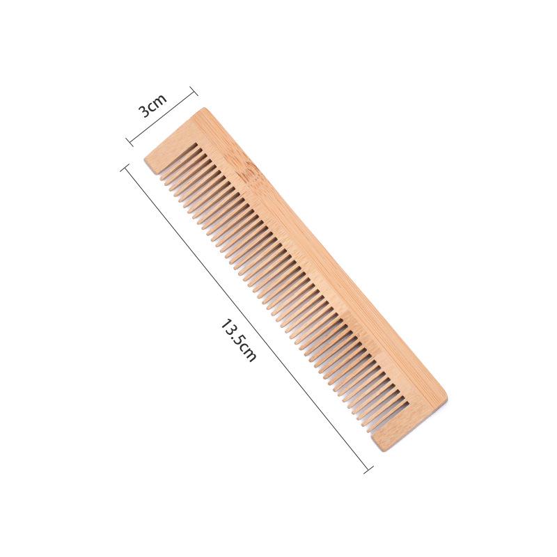 Portable Bamboo Comb for Hotel & Home - Perfect for Girls, Travel & Custom Use