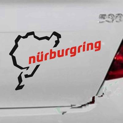 Αυτοκόλλητο The Racing Track Nurburgring Car Race Car Motorsport Vinyl Decor Αυτοκόλλητο για το αμάξωμα του αυτοκινήτου Αδιάβροχο
