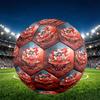 Football Team F.C Print Size 5 Soccer Ball, PU Wear Resistant Football for Match Training and Daily Practice, Birthday Gift for Soccer Fans