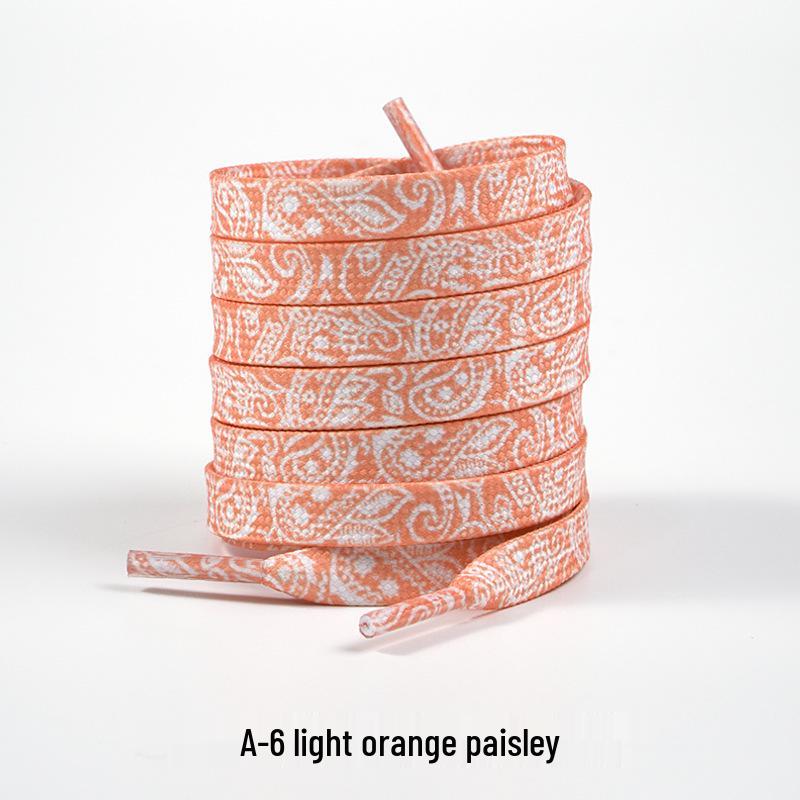 Cashew-Blumen Schnürsenkel für Air Force 1, Canvas-Schuhe und Dunk-Sneaker – Unisex