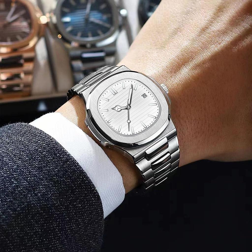 RORIOS Men's Watch Quartz Date Display Multifunction Luminous Lightweight Waterproof Casual Stylish Popular Simple Business Unisex Fashion Father's