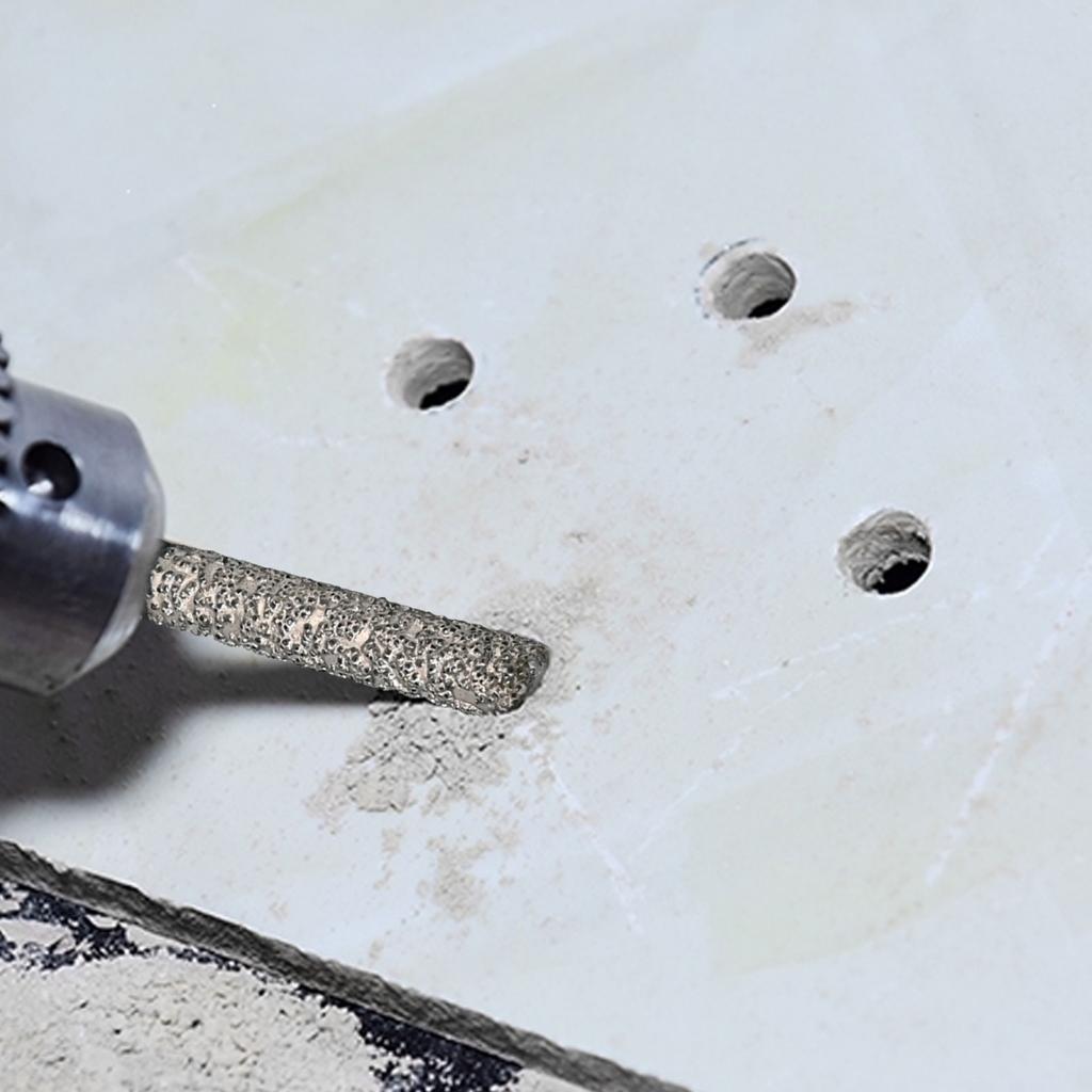 Efficient Diamond Drill Bit with Cooling Wax Core for Dry Tile Drilling