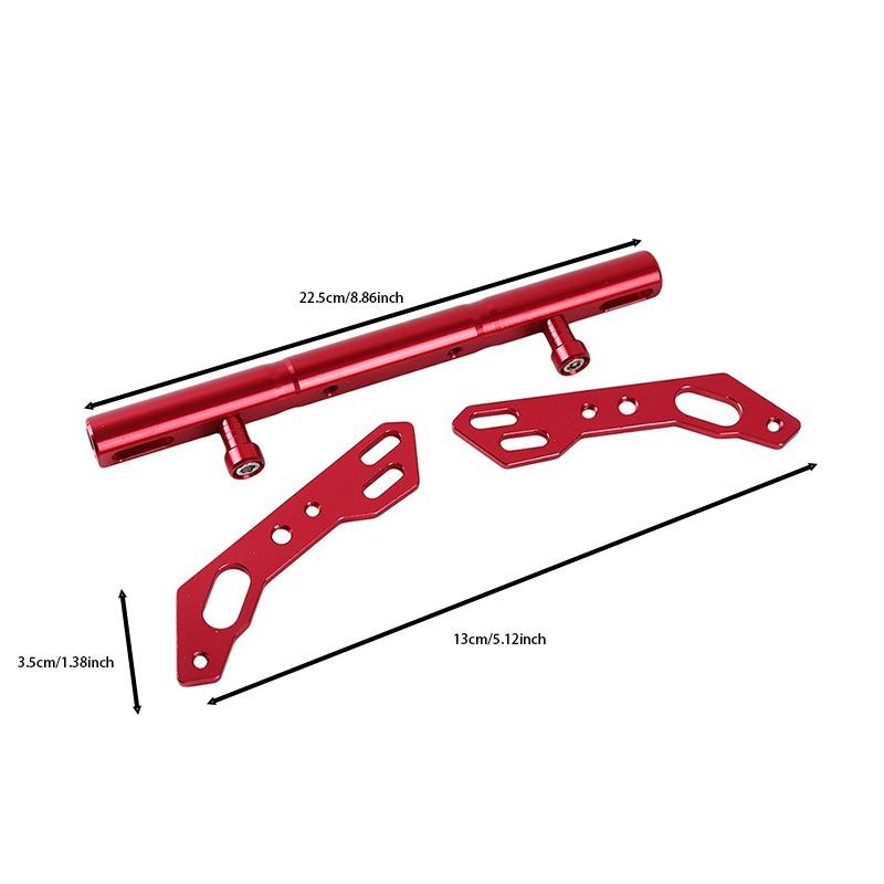Multifunkční prodlužovací tyč pro vyvažování sedadel na motocykl v červené barvě