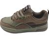 Braune und grüne Retro-Board-Schuhe Nische Kontrastfarben-Trend Hongkong-Flair Freizeit-Sport Skateboard-Schuhe