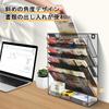 6-Tier File Rack, Wall-Mounted, Desk Storage, Document Organizer, Document Tray, Letter Tray, Desk Storage, Document Rack, No Assembly Required,