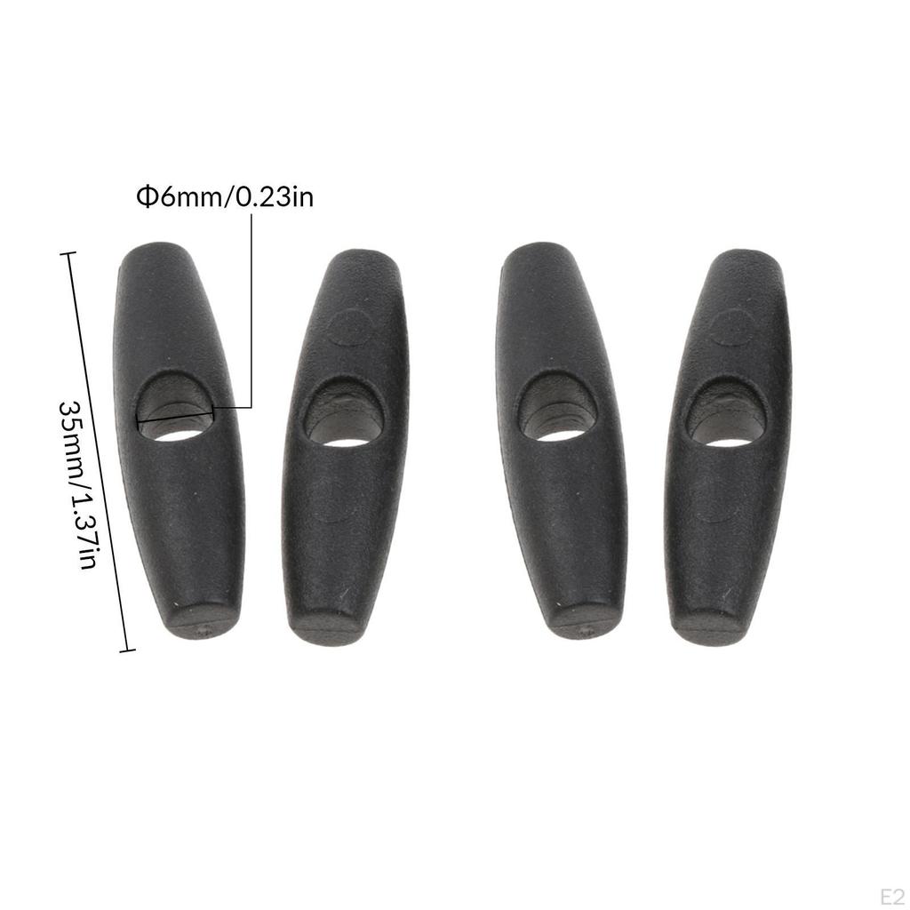 4 pcs Camping Awning Tent Fly Roll Up Buckle Inner Duffle Toggle Stopper
