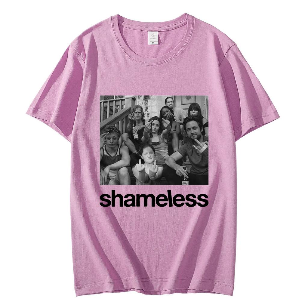 TV Play Shameless Graphic T Shirts Mens Womens Fashion Vintage Short Sleeve Tshirt Streetwear 100 Cotton Oversized Tshirts