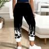 Summer Ladies  Cowboy Aging Printed Sweatpants Loose Fit Drawstring Joggers Elastic Cuff Daily Casual Pants