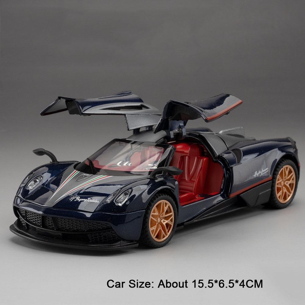 1:32 Pagani Zonda Huayra BC Toy Sports Car Model Alloy Diecast Light Music Doors Opened Vehicles Models Collection Gift for Boys
