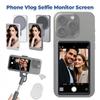 Magnetischer Telefon-Vlog-Selfie-Monitorbildschirm Kabelloser Selfie-Monitorbildschirm Telefon-Vlog-Selfie-Bildschirm für Android & iPhone