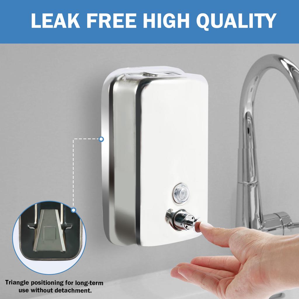850/1050ML Soap Dispenser Hand Soap Shampoo Liquid Dispenser Containers Shower Gel Detergent Dispenser for Bathroom Accessories