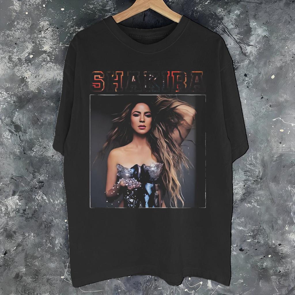 Camiseta Unisex Estampada Shakira Las Mujeres Ya No Lloran World Tour Camiseta 100% Algodón Camisetas Ropa