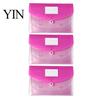 Expandable File Organizer Document Folder with Label Slot, Layered Design Waterproof PP Storage Envelope, Secure Rope Closure for Office And