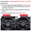 Hand Sewing Car Steering Wheel Wrap for Mercedes-Benz Vito III ( W447 ) 2015 - 2026 Circular Shape Braid On The Steering Wheel