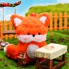 Cute Fox Animal Plush Pipe Cleaners DIY Crafts Kit for Creative DIY Birthday Gift Home Decoration Crafting Supplies for Beginner