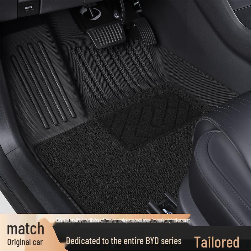 Compatible TPE Floor Mats for BYD: Qinplus, Song L/Pro, Dolphin, Dolphin Seagull, Seal, 06DM, Yuan UP, Han.