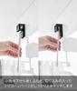 Yamazaki Film Hook Insertable Toothbrush and Tube Holder W4 Set of 2 Black