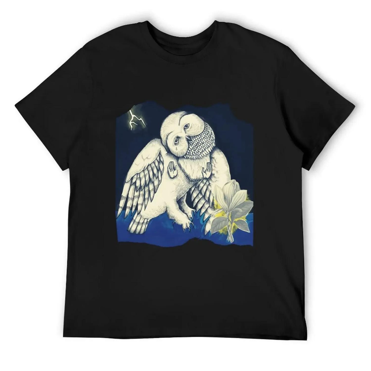 

Jason Molina - Songs Ohia - Owl T-Shirt vintage clothes blacks korean fashion men t shirt XXXXXL чёрный