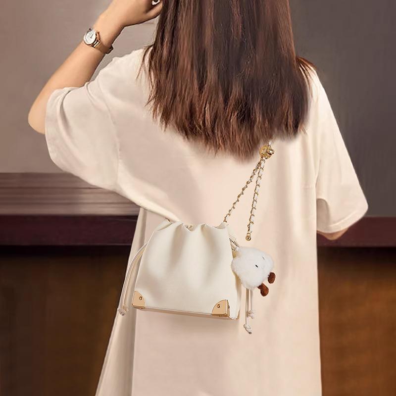 Bucket Bag Women's New Autumn and Winter Messenger Bag Cute Niche Shoulder Chain Women's Bag Luggage