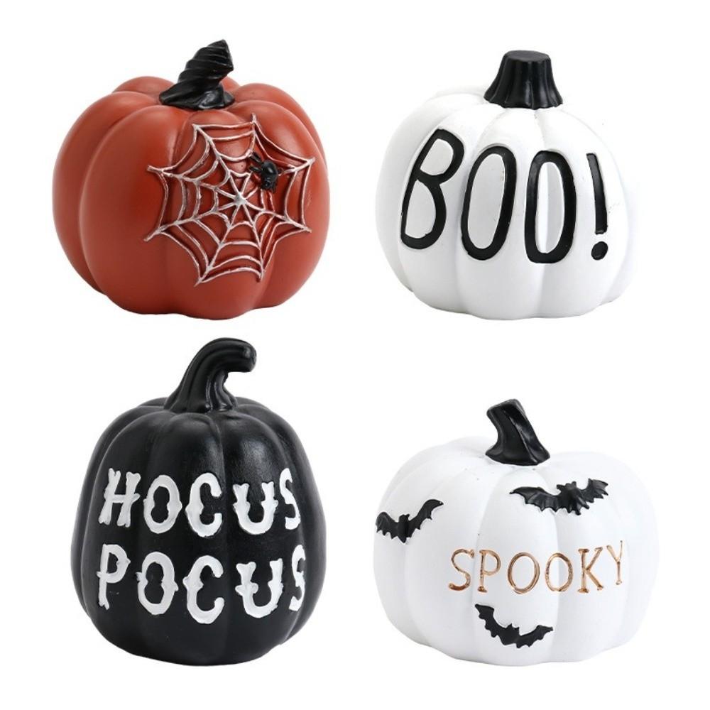 Solid Color Resin Pumpkin Ornament Synthetic Resin Thanksgiving Pumpkin Decor Halloween