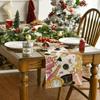 Fashion Chinese New Year Table Runner Wine Glass New Year New Year Tablecloth Table Decor Home Decor