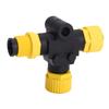 for NMEA 2000 Marine T Connector M12 5 Pin IP67 Water Resistant Stable Connection Backbone Cable Tee Terminator for