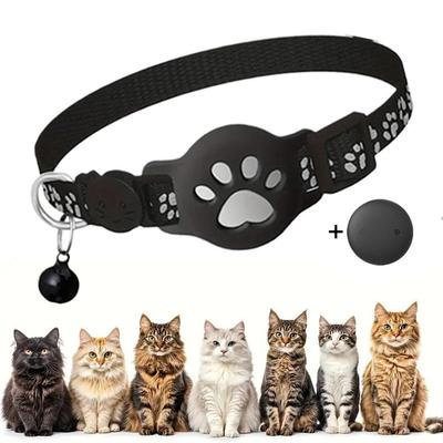 Cat GPS Tracker Collar Reflective Pet Location Device for Apple Anti-Lost Kitten Finder Waterproof Tracking Accessories