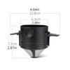 Reusable Tea Pot Holder Coffee Dripper Collapsible Coffee Filter Portable Stainless Steel Drip Coffee Tea Holder Funnel Basket
