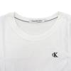 Crew Short J20J212883 [Calvin Klein] Women's T-shirt, Neck, Sleeve, Cotton, One-Point Design, (WHITE/S) [Item]