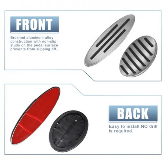 Accelerator Pedal and Brake Pedal Cover Set THREE for Mini Cooper JCW S F54 F55