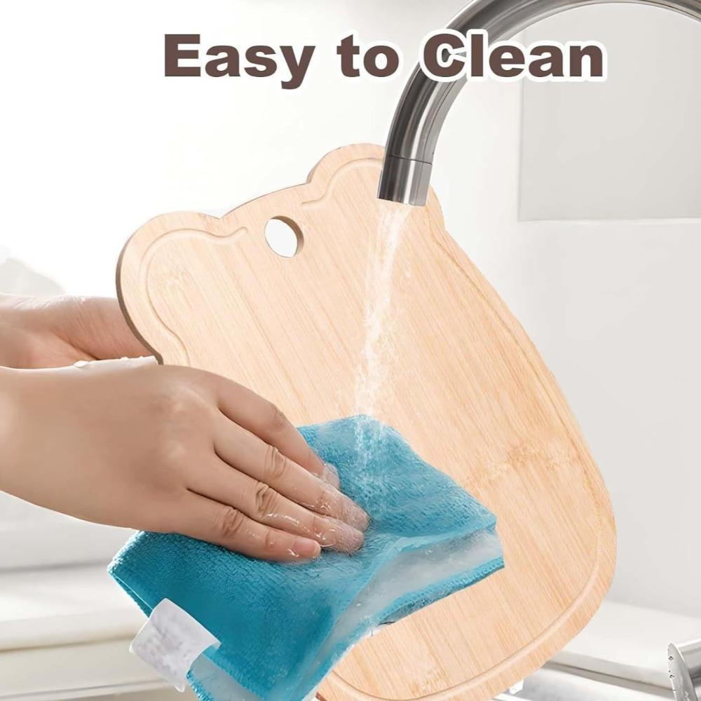 Multi-functional Solid Wood Cutting Board Hangable Fruit Chopping Board Bread Board  Afternoon Tea