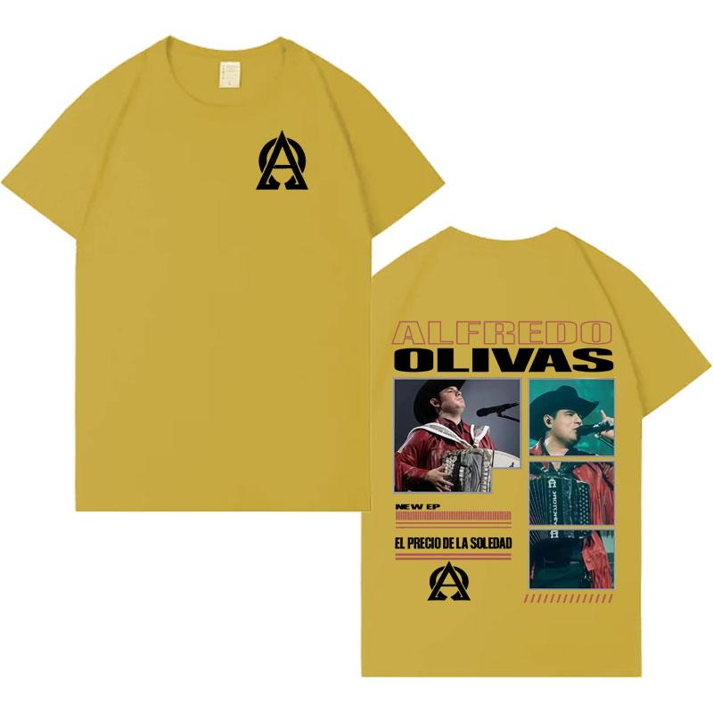 Rapper Alfredo Olivas New Album Tour 2026 Tshrit Mens Womens Fashion Music Casual Tshrits Loose Short Sleeve T Shrits Streetwear