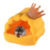 Hamster Nest Cozy Half-Pack Small Crown Design Rebound Non-deformation Warm Hamster Squirrel Parrot House for Small Pets