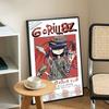 Band G-Gorillaz Classic Vintage Posters Decoracion Painting Wall Art White Kraft Paper Kawaii Room Decor