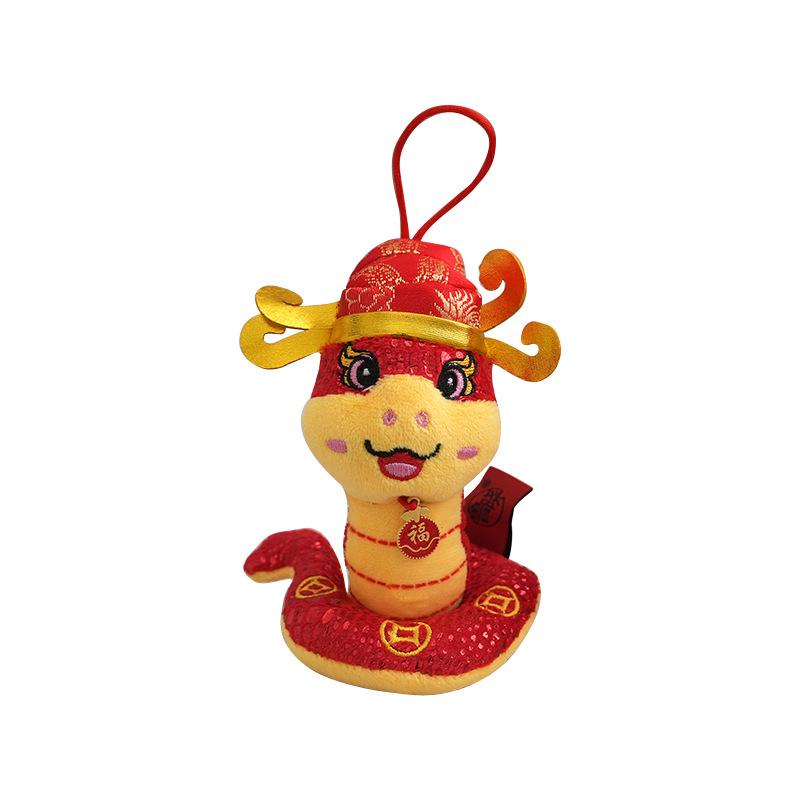 

Mascot Year Snake Plush Toy Spring Festival Cartoon Stuffed Doll Room Decor Gift