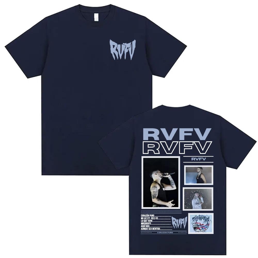 RVFV Eltiburon Tour 2025 Merch Rap T-shirt, Vintage Harajuku Men's and Women's 2025 Summer Pure Cotton 100% Printed T-shirt
