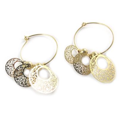 [N9904] - Gold 'Carmen' Hoop Earrings