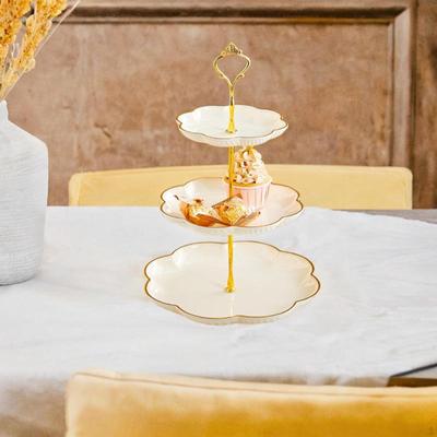 3 Tier Cupcake Serving Tray, Nut Dish, Home Decorative Plates, Luxury Tray for