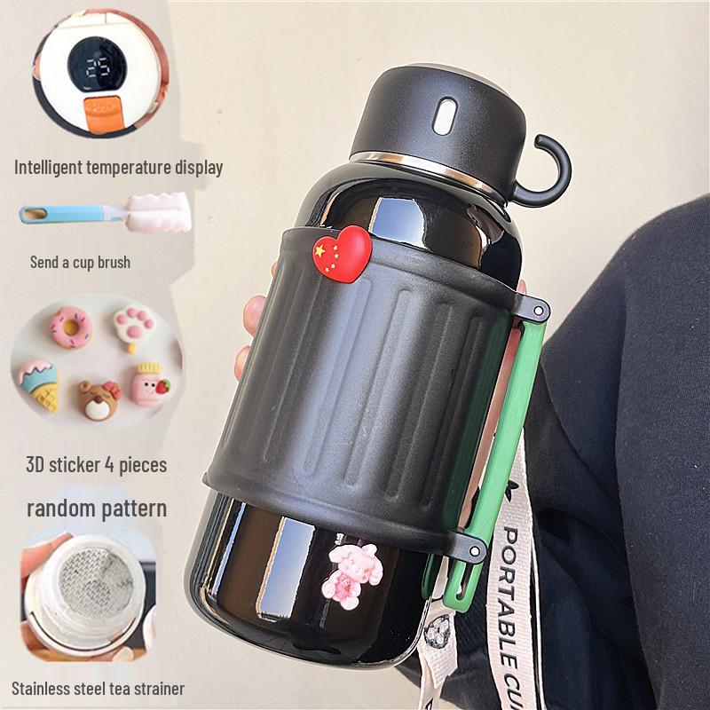 Large Capacity Insulated Thermos Flask – Portable Water Cup for Students, Men & Women