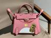 New Genuine Leather Women's Bag Head Layer Leather TOGO Leather Shattered Dimension Cartoon Graffiti Smiling Face Doll Women's Bag