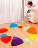 Sensory path river stones Childrens balancing stones  stepping stones  motor skills and coordination Triangle 11 pcs