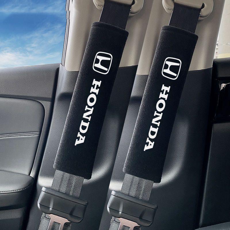 

2pcs Suede Leather Car Styling Protector Shoulders Pads Case For Honda Civic Accord Fit Jazz Pilot CRV Odyssey Passport City