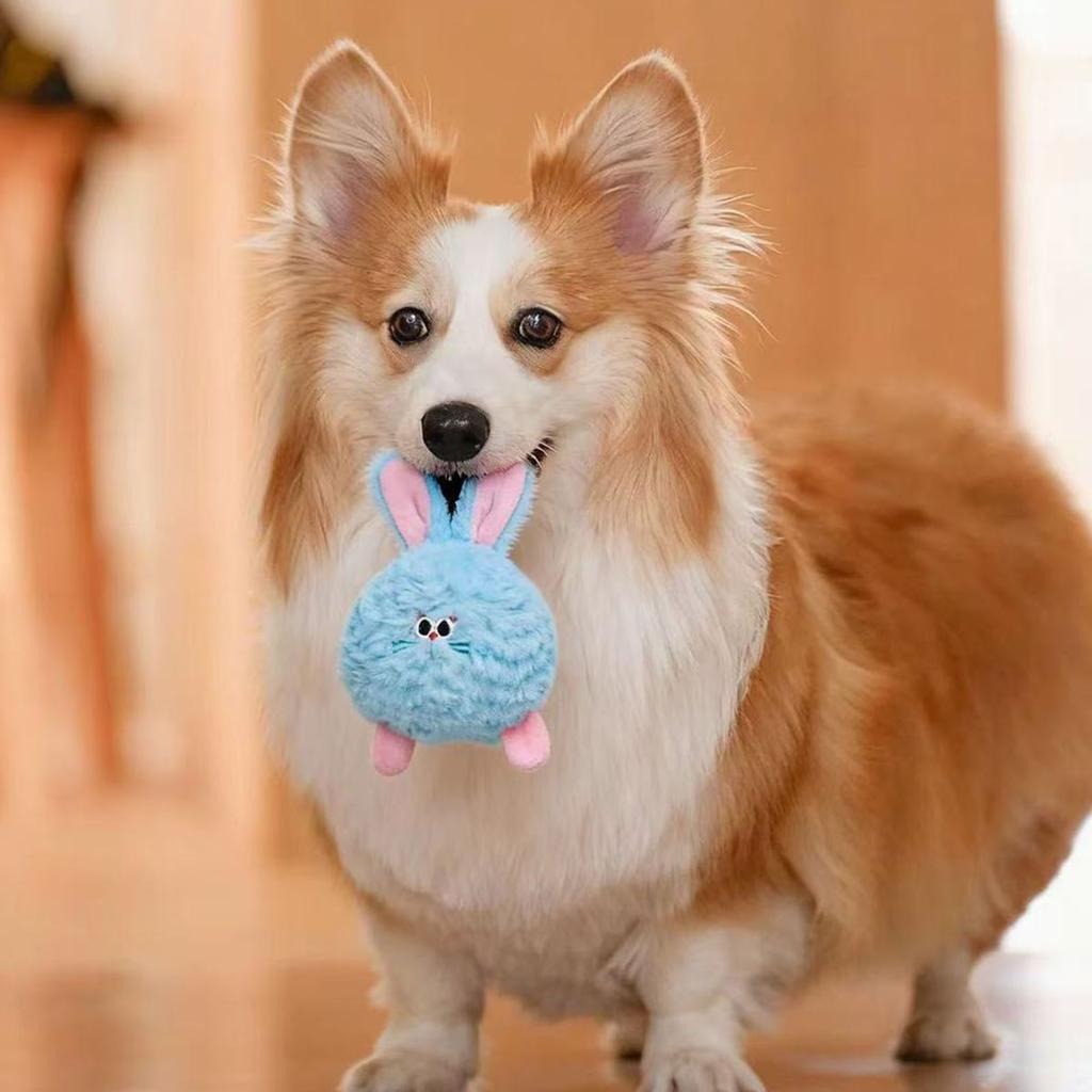 Hundespielzeug: Moowa Pippipoo Ball - Knisterpapier Rolly-Poly Spielzeugball - Rollender Geräusch-Zähneputzball - Cartoon Haustierprodukte
