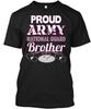 Proud Army National Guard Brother TTshirt Made In the USA Size S To 5XL
