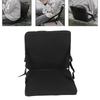 Durable With Zippered Pocket Folding Chair Cushion With Handle Black Adjustable Floor Chair Foldable Chair Cushion Camping Trips