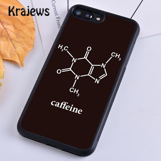 Krajews Wissenschaft Chemie Koffein Handyhülle Cover Für iPhone 14 5s 6s 7 8 plus X XR XS 11 12 13 pro max Samsung S21 S22 ultra