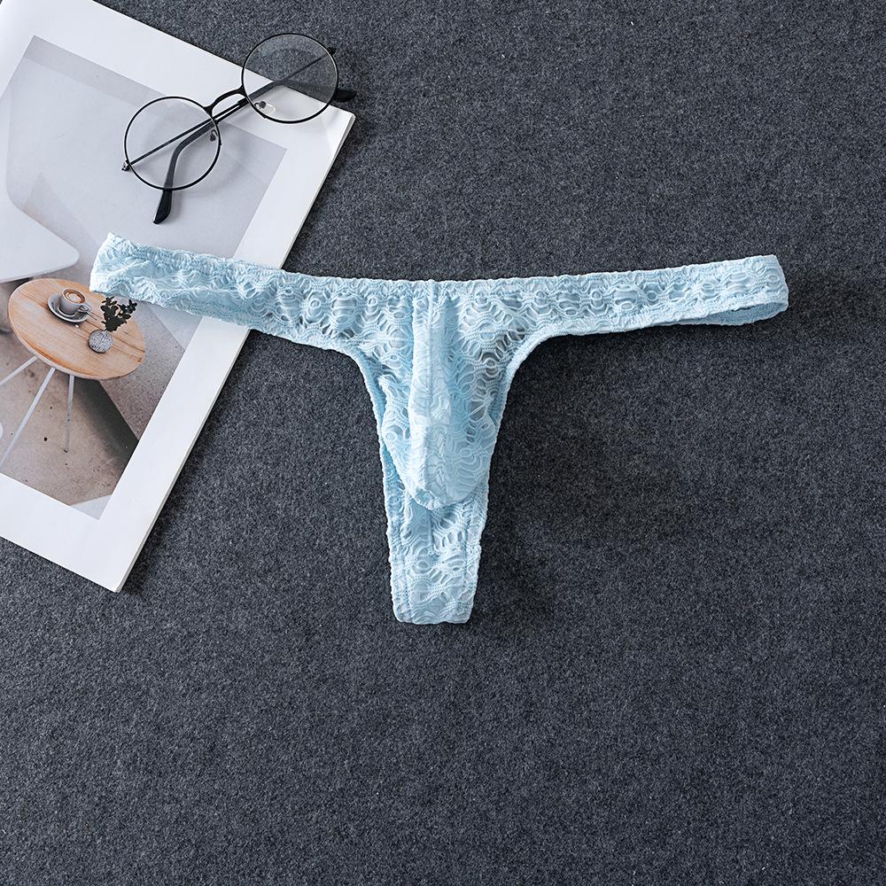 Stilvoller Jacquard-Tanga für Herren mit niedrigem Bund und auffälligem Bund