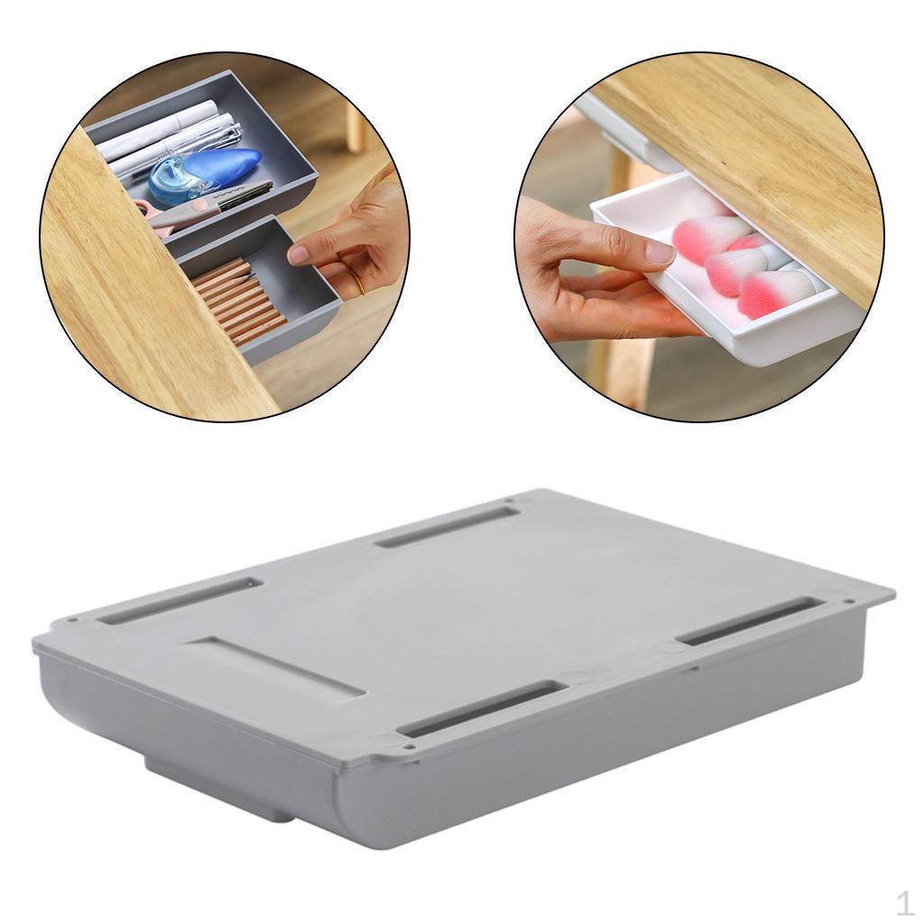 Drawer Organizer, Self-Adhesive Pencil Tray for Office and Desk, Recycled